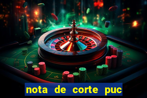 nota de corte puc minas 2024